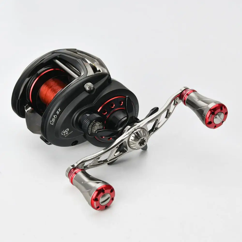 Gomexus الصيد بكرة الطاقة مقبض ل Shimano دايوا Baitcasting بكرة جولة بكرة مقبض 95 مللي متر كما وصف