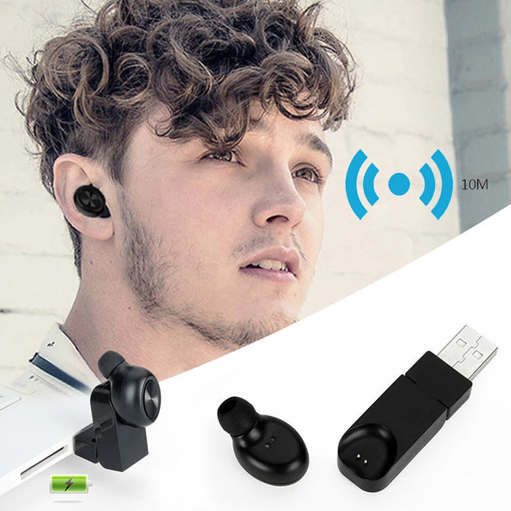 X17 Magnetic Charging Headphone Mini Hands Free Car Earphones Wireless Bluetooth V4.2 Headset In Ear Sport  Earpieces For iPhone (11)