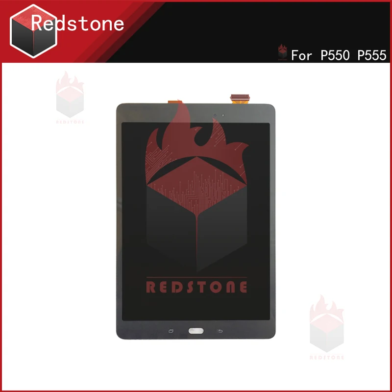Redstone Полный для Samsung Galaxy Tab A 9,7 SM-P550 SM-P555 P550 P555 сенсорный экран дигитайзер стекло ЖК-дисплей в сборе