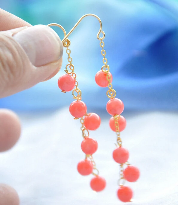 

hot sell new - Free shippingAAA 100% NATURE ROUND LAPIS LAZULI EARRING