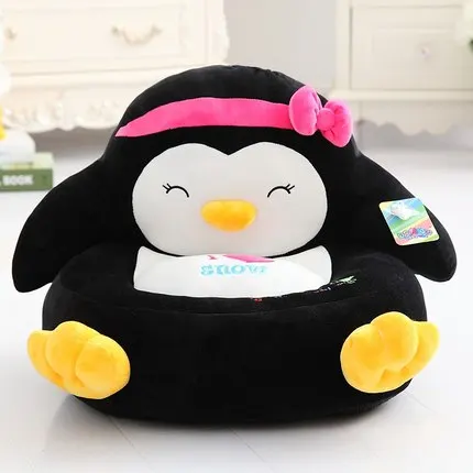 Penguin black Плюшевая игрушка утка ленивый диван мультфильм детская софа Творческий Пингвин лягушка Дети плюшевый стул кукла подарок - Высота: Penguin black