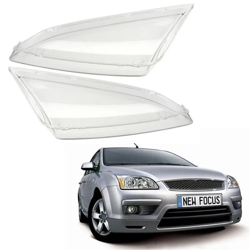 

Car Left and Right Front Kit Cover Lens Headlights Fit FOR 2005-2008 Ford Focus 2pcs/set