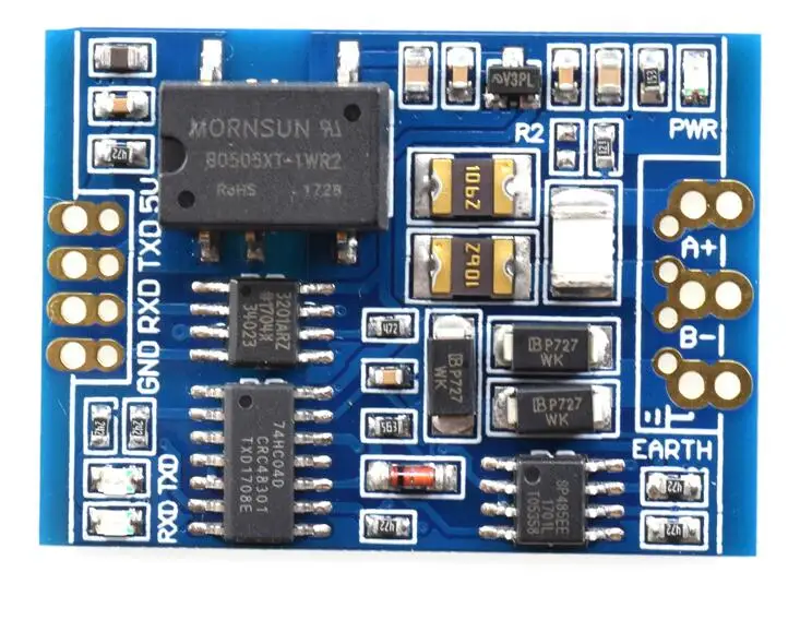 

3.3V TTL to RS485 isolation module 485 TO TTL module ADI ADUM3201 chip MORNSUN B0505XT Power isolation module RS485 TO TTL MODUL