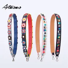 2016 Cerclage Vous En Cuir Fleur Sac Sangle Ceinture D’épaule Sac Accessoires Ceintures Longue Sac À Main Bande Remplacement Sangle pour Sac À Main