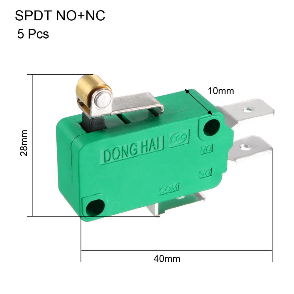 Uxcell 5PCS KW3-OZ Switches 16A 125/250VAC SPDT NO NC Push