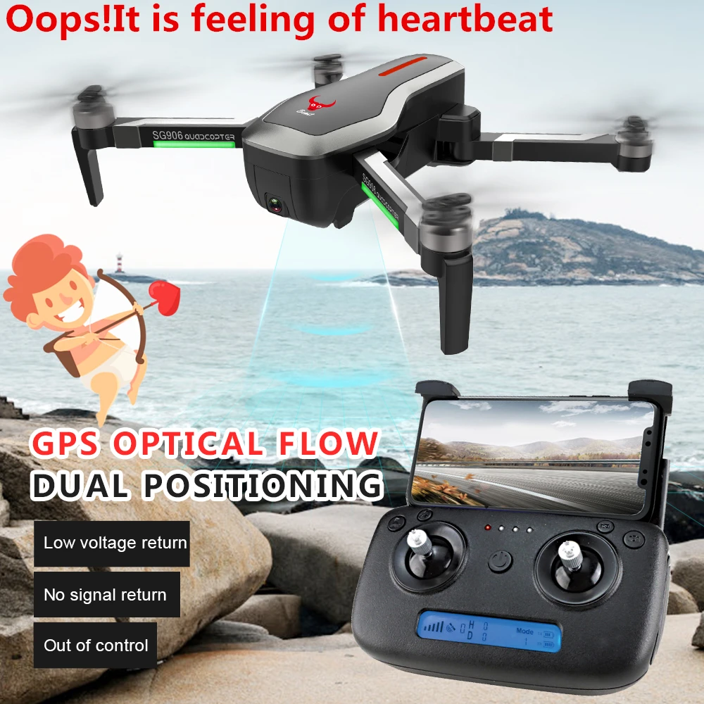 

SG906 RC Drones GPS with Camera HD RC Helicopter Profissional Racing FPV Quadrocopter Dron 4K Camera Drone Follow Me VS F11 X9