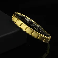 

Bracelets For Women Men's Tourmaline Energy Germanium Magnetic Tourmaline Health Care Bracelets Bangles 2018 New Fashion Jewelry