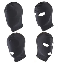 Спандекс Мягкий Повязка На глаза маска с открытым ртом капюшон открытие головы Балаклава