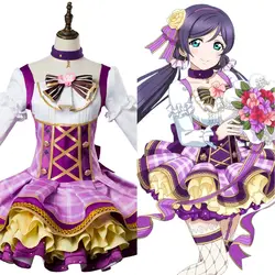 Люблю жить! Aqours Тодзио toujou Nozomi букет Ver. платье Косплэй костюм комплект полный набор