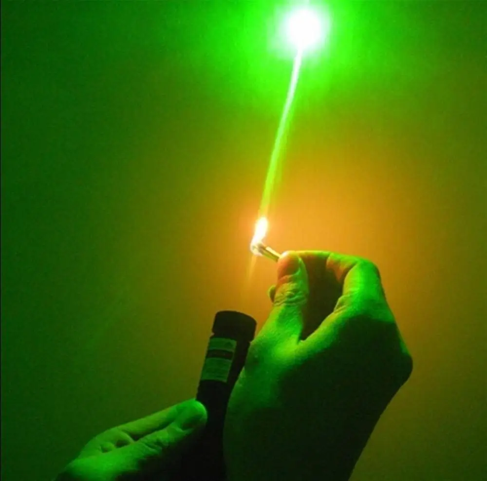 

532nm Laser Pointer Pen Adjustable Focus 301 Keyed for 5000-10000 Meters Green Laser Pointer +1x Rechargeable