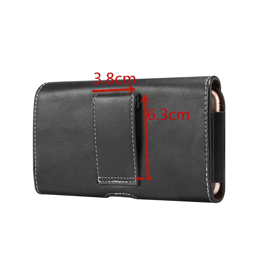 Premium Universal Leather Belt Holster Waist Bag