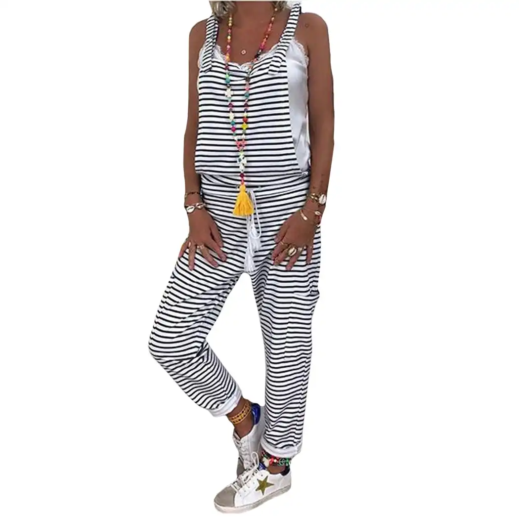 striped dungarees womens