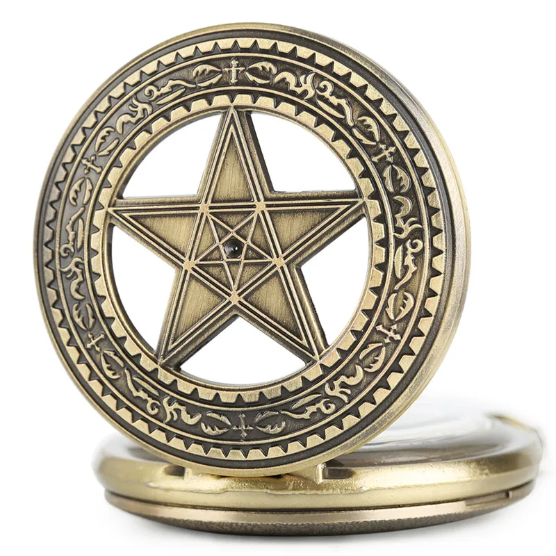 Винтажные часы с ожерельем пентаграммой языческие викканы ведьмы готические