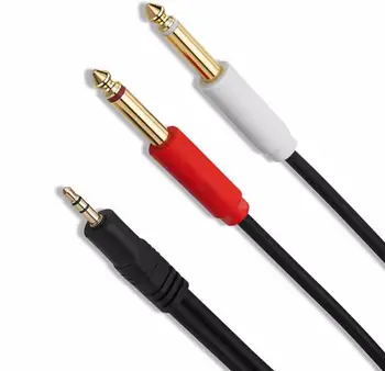 

LBSC 3.5 mm TRS to Dual 1/4 inch TS Stereo Breakout Cable