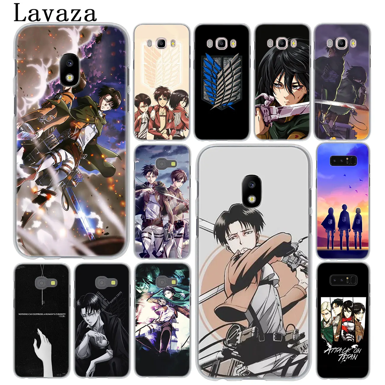 Чехол для телефона Lavaza Attack on Titan EREN ARMIN Levi Samsung Galaxy J8 J7 Duo J6 J5 J4 Plus 2018 2017 2016 J2 J3 Prime 2015 |