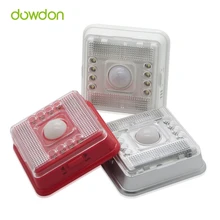 30 шт./лот 8 светодиодный Авто ПИР светодиодный свет Крытый Открытый движения Сенсор свет лампы шкаф, шкафы ночник