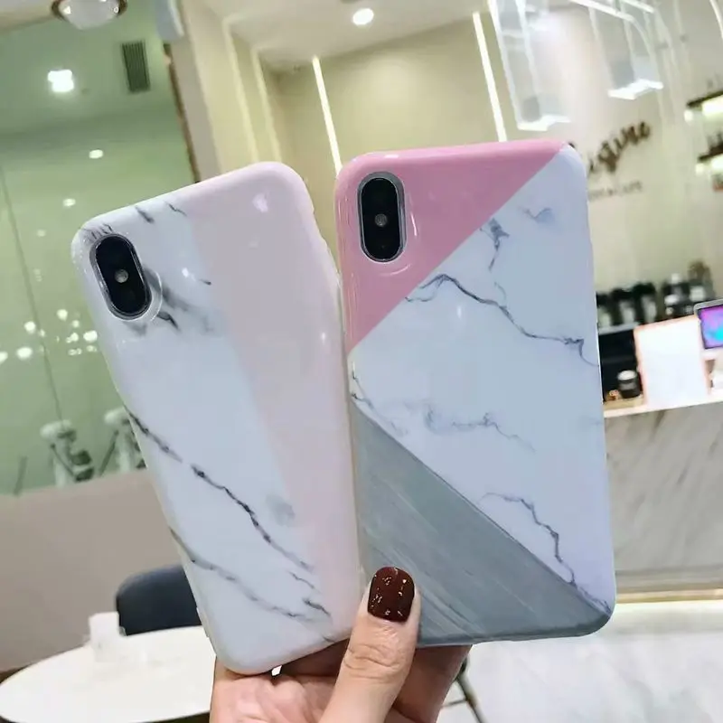 

Geometric element soft tpu smartphone case For iphone Xs Max Xr 10 X Anti-fall Phone Cover For iphone 6 6S Plus 7 8 Plus Cases