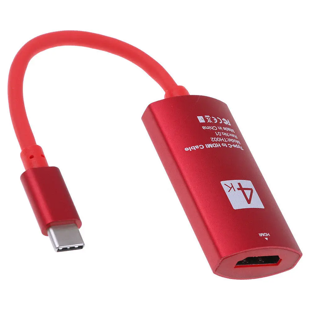 Одежда высшего качества USB-C type-C к HDMI кабель 1080 P HDTV адаптер конвертер Plug and play Дизайн без внешнего драйвера требуется