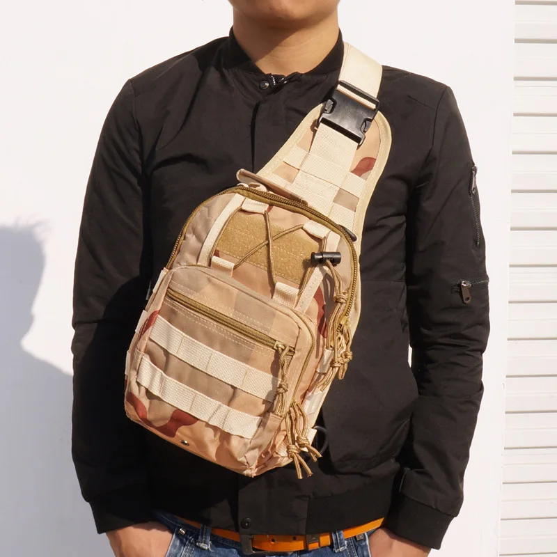 Мужская спортивная сумка на плечо, военный рюкзак для кемпинга, тактическая походная сумка для верховой езды, нагрудная сумка, высококачественная повседневная сумка
