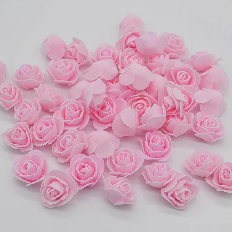 100heads Mini PE Foam Roses artificial Flowers for Wedding Home Handmade Flower Wreath Decorations Teddy bear of Rose flower