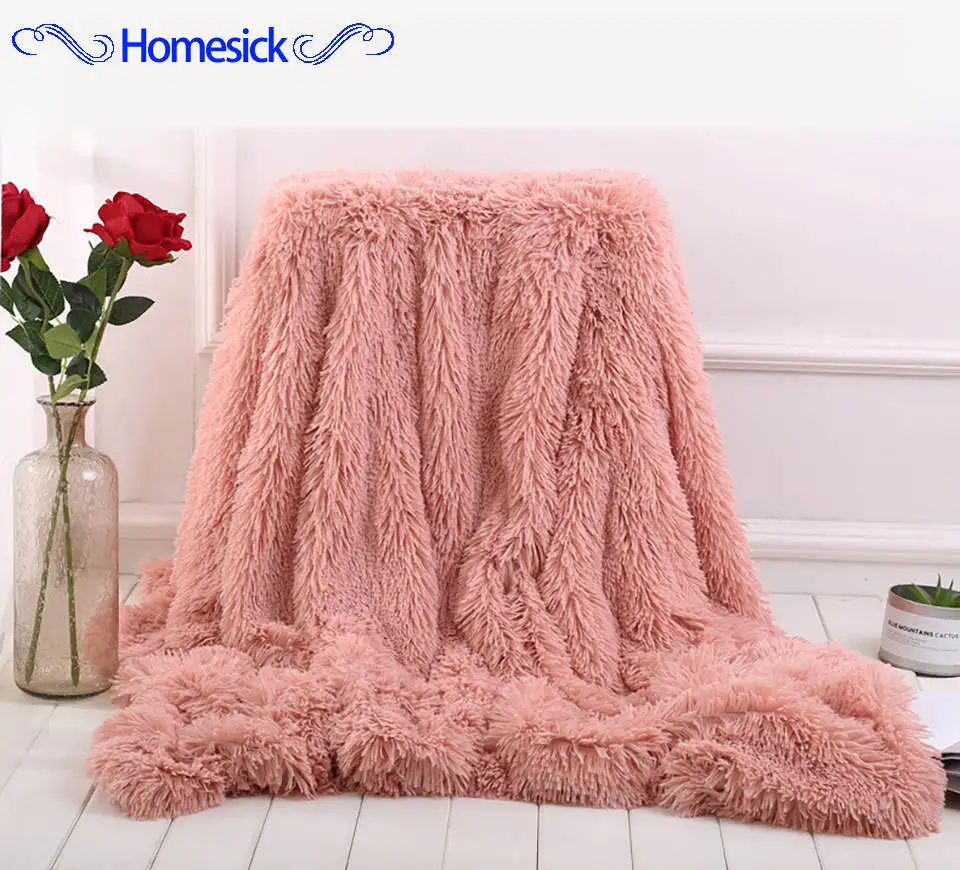 Homesick Super Soft Long Shaggy Fuzzy Fur Faux Chunky Knit Winter