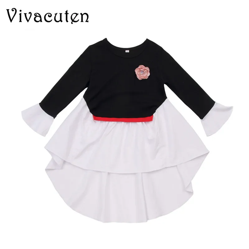 

Girls Fashion Full Sleeve T-Shirt Spring Kids Clothes Teenager Girls Autumn Floral Children's Shirts Tops For 100-160cm H047
