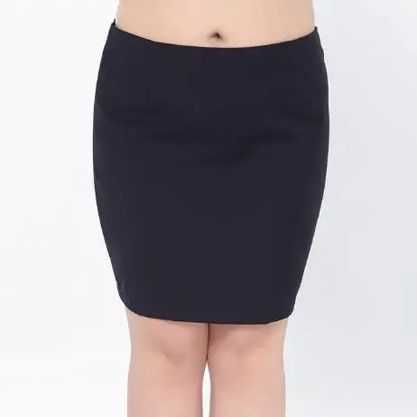 9XL 8XL 7XL 6XL 5XL Для женщин карандаш юбка большого размера эластичный Высокая талия черный формальный Feminino леди офисная мини-юбка M279 - Цвет: dark blue