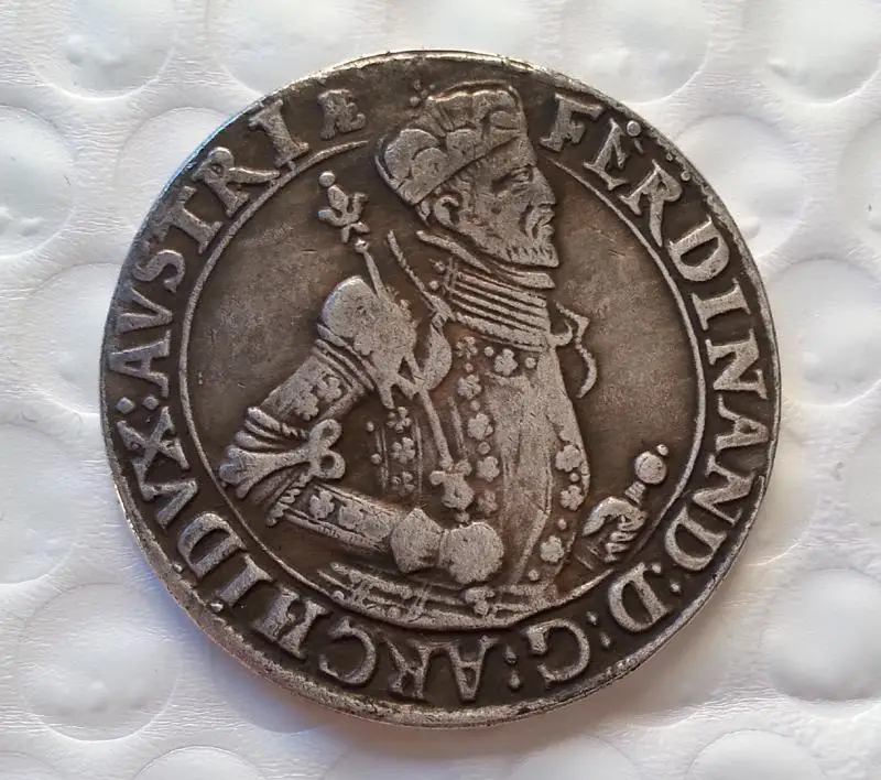

Austria Ferdinant II 1595 Holy Roman Empire Taler Coin Medal COIN COPY-replica coins medal coins collectibles