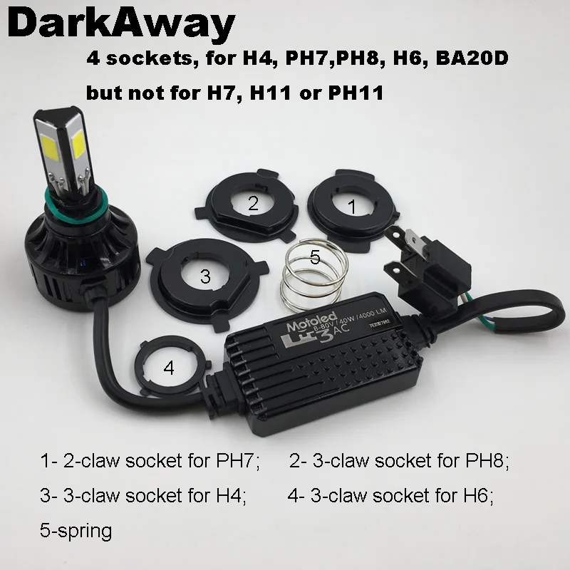 Motorcycle LED Headlight LH-M3AC-6