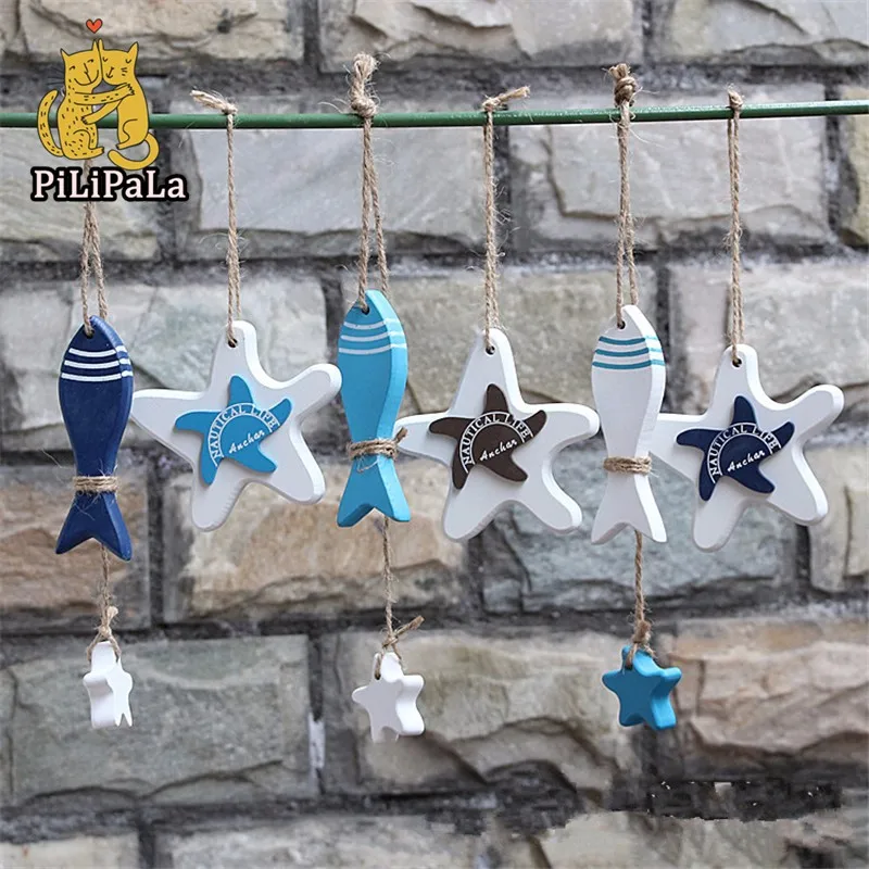 3pcs-lot-DIY-Wooden-Starfish-Chrisg-Room-Decor-Christmas-Tree