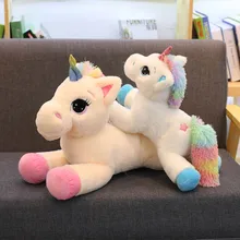 1pc 40/60/80cm 2 Patterns Cute Unicorn plush stuffed Animal beast Pegasus Unicornio pillow Home ornaments Xmas gift for children 1pc 40/60/80cm 2 Patterns Cute Unicorn plush stuffed Animal beast Pegasus Unicornio pillow Home ornaments Xmas gift for children