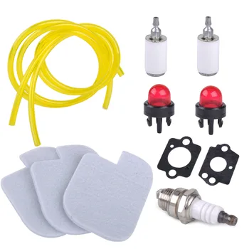 

LETAOSK Air Filter Fuel Filter Primer Bulb Gasket Spark Plug Kit Fit For Poulan P3314 P3416 P3816