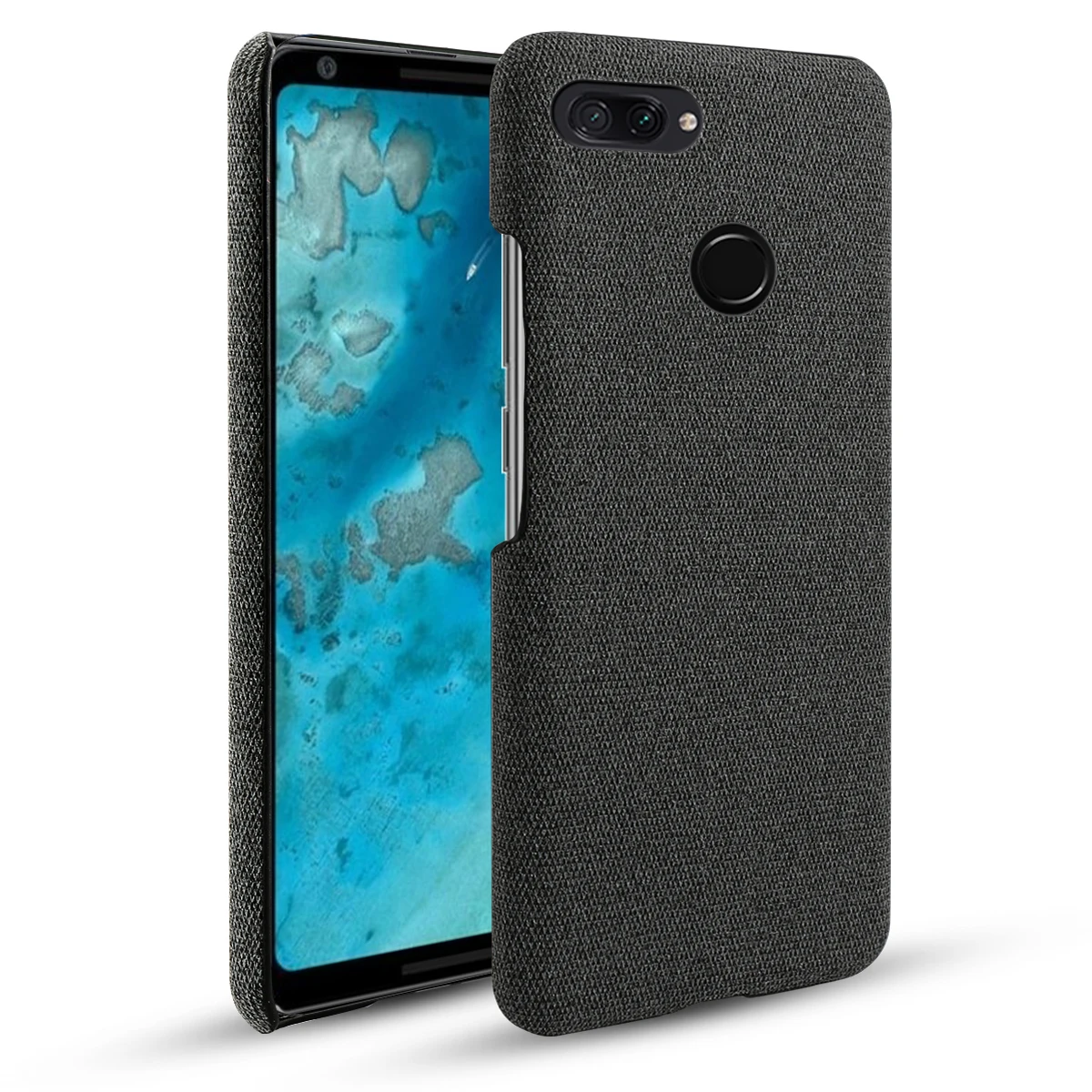 For Google Pixel 3a XL 4 Case Ultra Back Hard PC Woven Fabric Shockproof Protective Felt Cloth |
