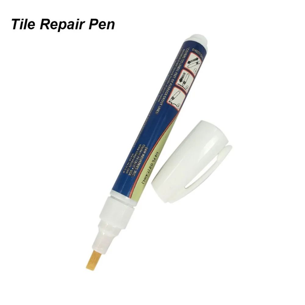 Non-toxic Permanent Grout-Aide& Tile Marker Water-resistant Odorless Ceramic Tile Repair Pen with Reversible Nib Dropshipping