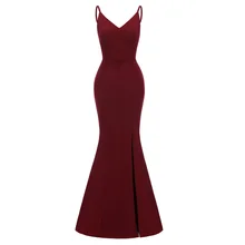 Модные с тонкими лямками вечернее платье, пикантное праздничное платье с открытой спиной, элегантное вечернее платье es длинное вечернее бальное платье в виде русалки вечерние платья