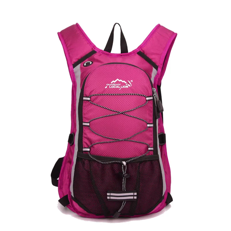 Велосипедная сумка для альпинизма на открытом воздухе, 18л, для альпинизма, пешего туризма, дышащий, для велоспорта, рюкзак для верховой езды, горы, MTB, сумка - Цвет: Лиловый