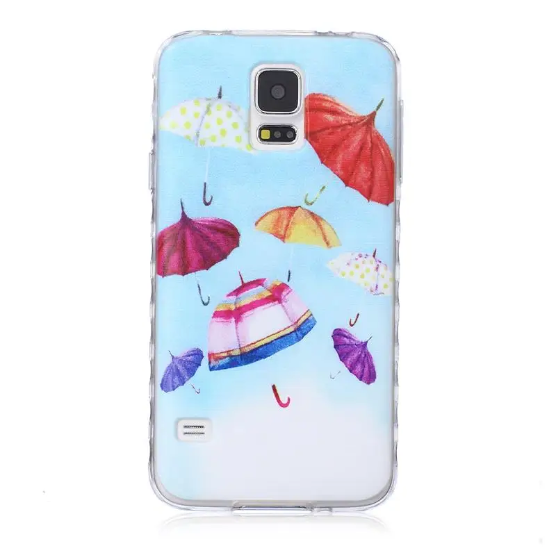 K070 / красочный зонтик тпу мягкий чехол для Samsung Galaxy S5 силиконовый чехол|case luxury|case