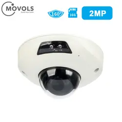 MOVOLS Камера Безопасности HD 2MP PoE Zoom Встроенный слот для sd-карты наружные внутренние водонепроницаемые ip купольная камера