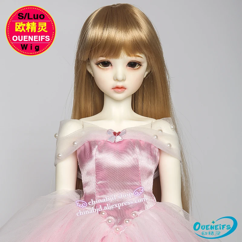 

Wig For Doll BJD free shipping size 9-10 inch 1/3 handmade diy wig girl long hair bjd sd doll in beauty and health with bangs