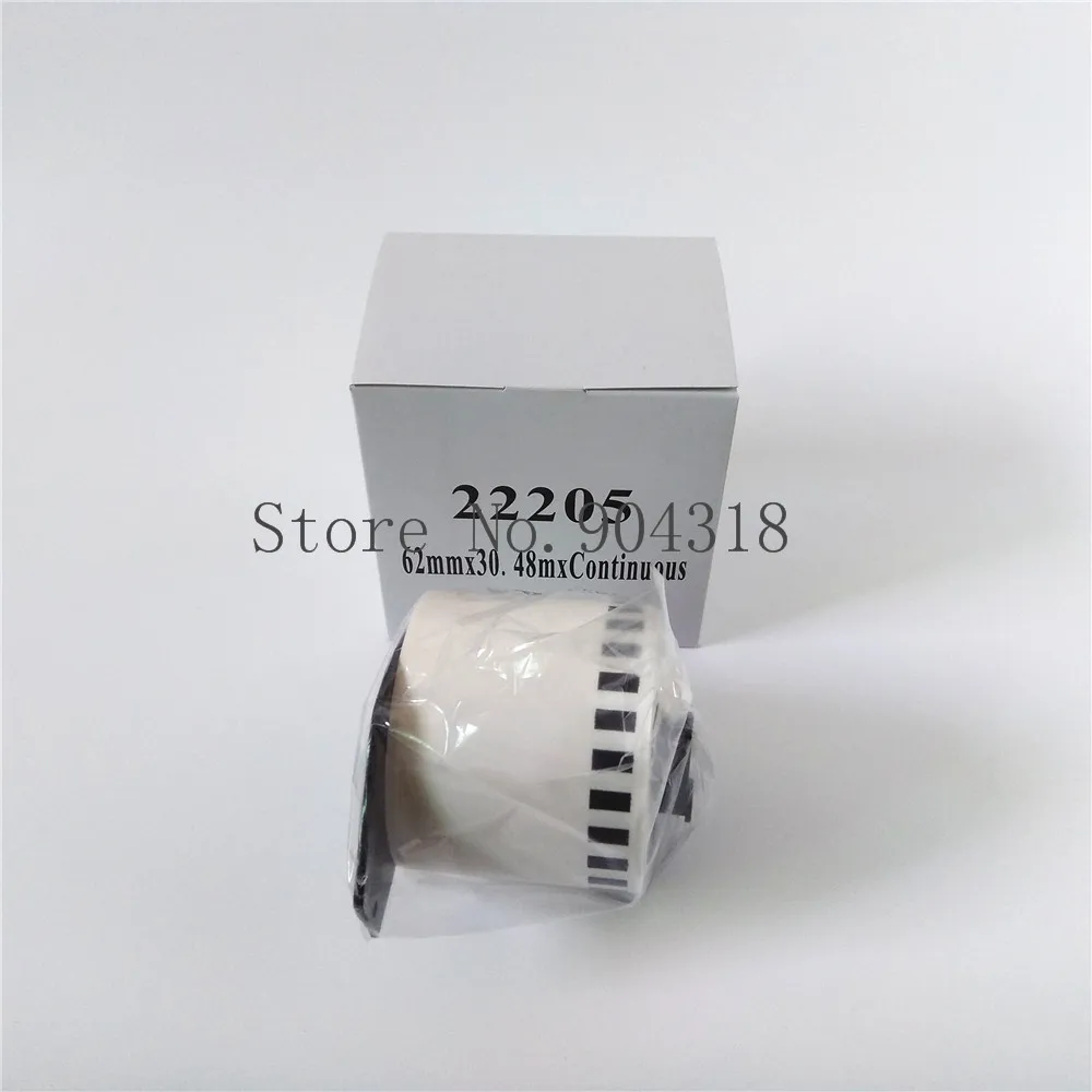 

2 x Rolls Brother DK 22205 DK-22205 DK22205 DK-2205 DK2205 DK 2205 Compatible Labels thermal labels 62mm x 30.48m