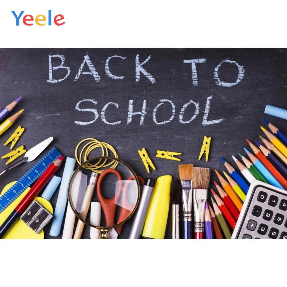

Yeele Children Back To School Party Photography Backdrop Pen Book Study Learn Knowledge Photographic Background For Photo Studio