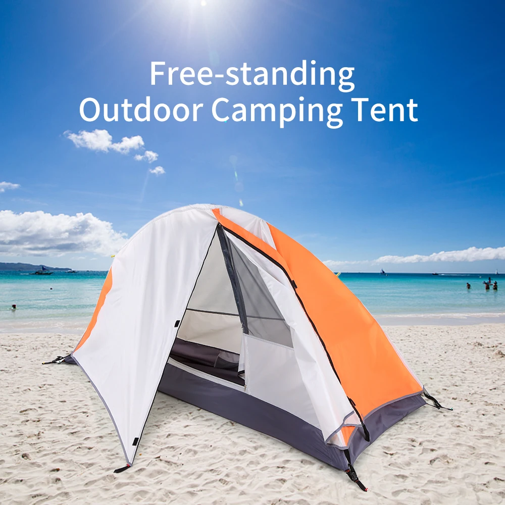 

Free-standing Camping Tent Hiking Climbing Sleeping Tent Sunlight Shelter Detachable Single Camping Cabana Waterproof Outdoor