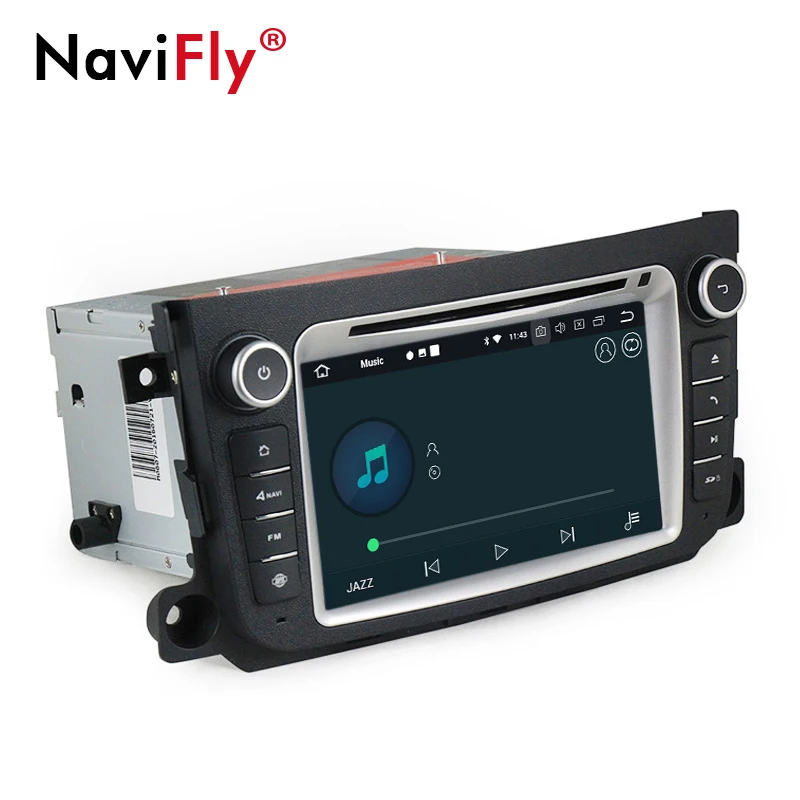 Cheap 2 din PX5 Android 8.0 car radio dvd multimedia gps navigation for Mercedes/Benz Smart Fortwo 2011 2012 2013 2014 4GB+32GB WIFI 5
