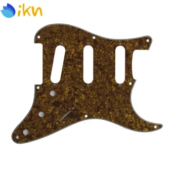 

NEW Guitar Accessories 8 Hole SSS Electric Guitar Pickguard Pick Guard Scratch Plate Brown Pearl for Strat Guitar