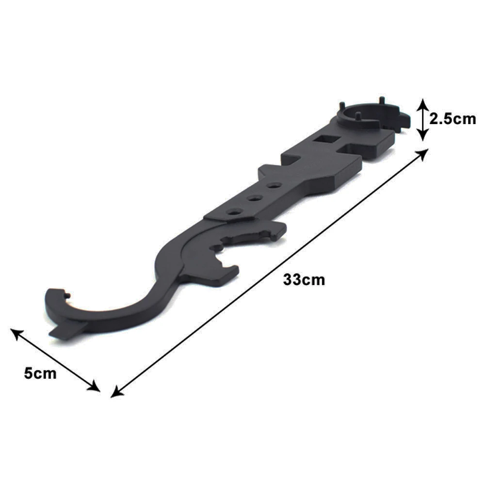 Тактический Многофункциональный комбинированный ключ оружейной корончатая гайка гаечный ключ приклад трубка инструмент для ствольной накладки на открытом воздухе для AR-15/AR-10/M4/M16