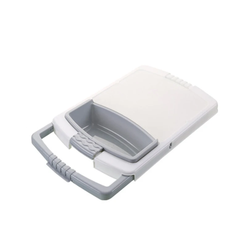 

Multifunction Kitchen Chopping Board Sinks Drain Basket Adjustable Cutting Board E2S