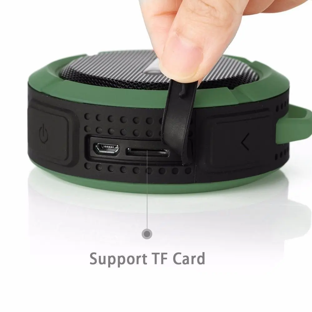 JKing Водонепроницаемый Bluetooth Динамик Портативный sub W oofer с fm радио SD карты памяти MP3