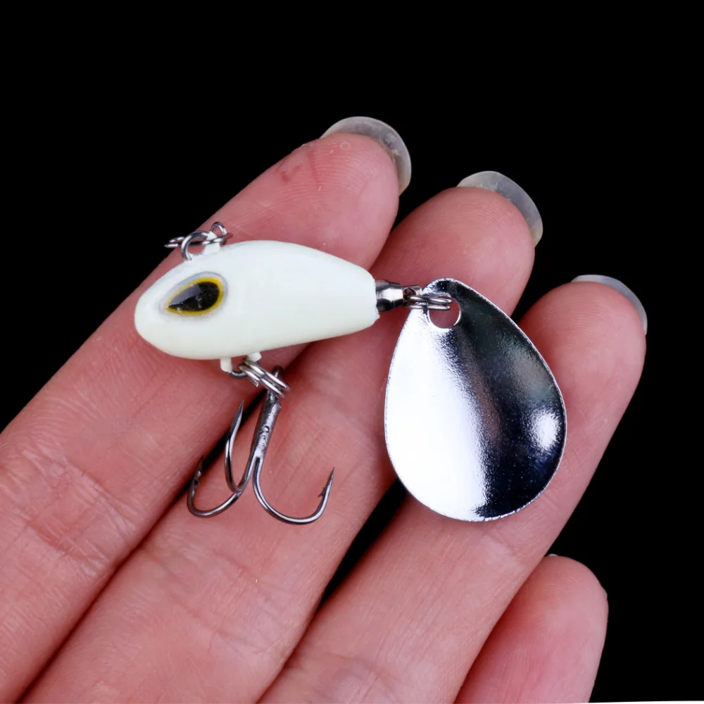 

HENGJIA Metal jigs Rotating VIB Metal Fishing Lures 2.5cm 11.5g Spinner Spoon