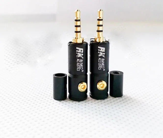 10pcs 2.5mm gold 4 poles Ranko/RANKQ Male Plug Audio Connector DIY Solder adapter | Обустройство дома