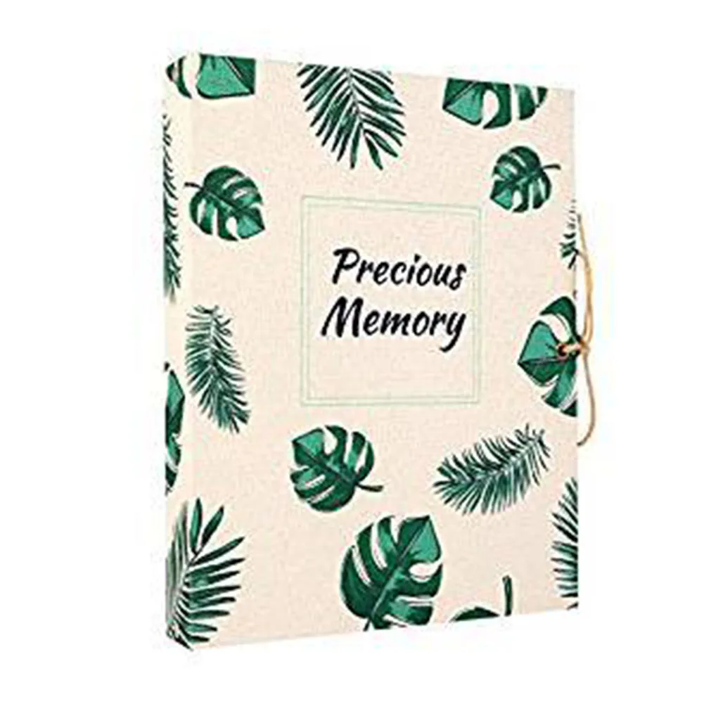 

Birthday Presents Photo Album Travel Journal Graduation Wedding Loose Leaf Linen DIY Scrapbook Black Pages Handmade Refillable